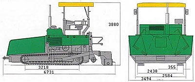 Асфальтоукладчик XCMG RP1255